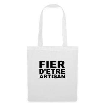 Fier d'être Artisan - Vecto - Sac en tissu - blanc - Devant