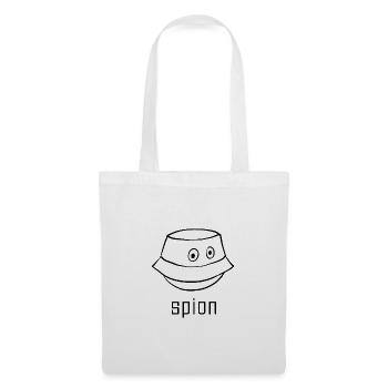 Spion - l'espion cartoon - Sac en tissu - blanc - Devant