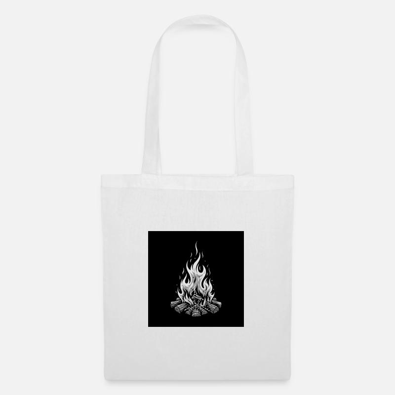Campfire magic: warmth, light and nights - Tote Bag - white