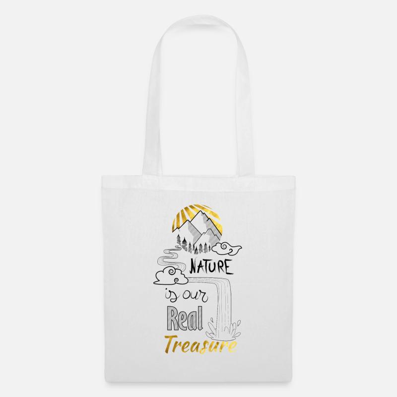 nature's treasure - Sac en tissu - blanc