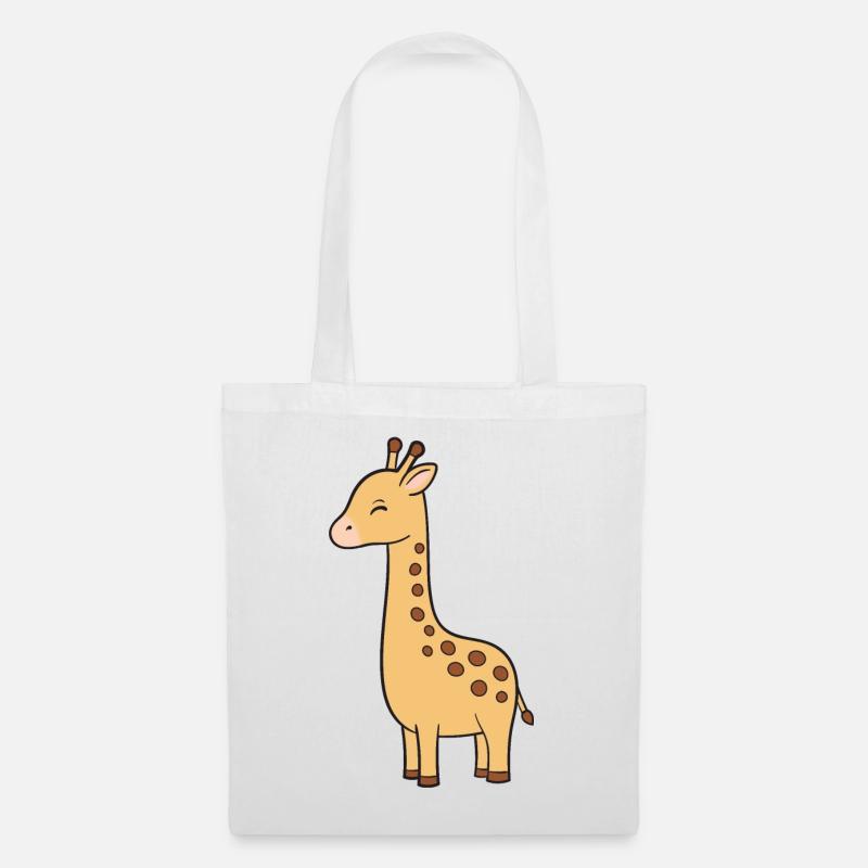 Giraffe - Stoffbeutel - Weiß
