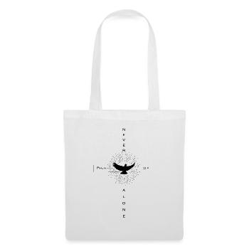 🕊️Psalm 23:4 💪Never Alone  - Tote Bag - white - Front