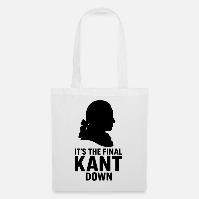 final kant down - Stoffbeutel - Weiß