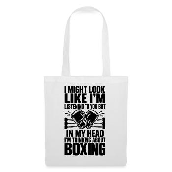Boxer, Boxer, Liebhaber, Kampfsport, Fitness - Stoffbeutel - Weiß - Vorne