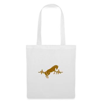 Heartbeat - Horse Stallion Mare Ross Equestrian - Tote Bag - white - Front