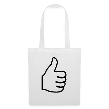 pouce - Sac en tissu - blanc - Devant