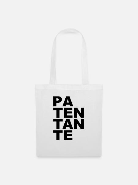 Patentante - tolles Motiv für die Tante - Stoffbeutel - Weiß