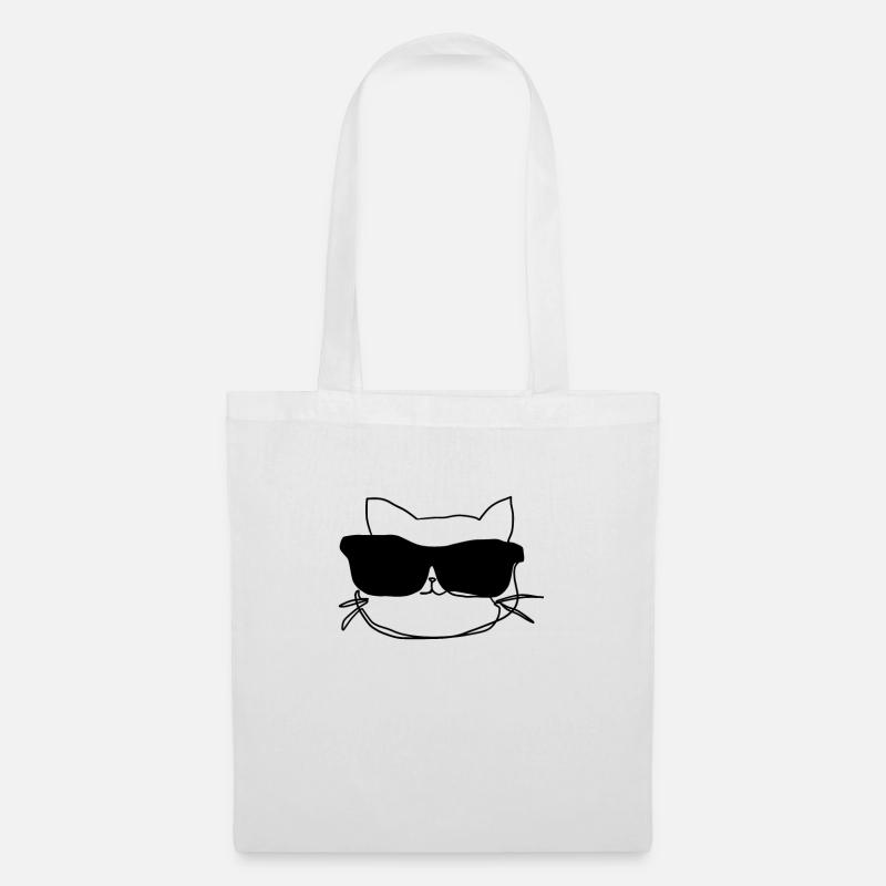 cool cat - Tote Bag - white