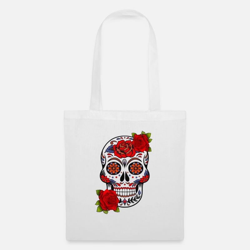 Skull Mexico - Tote Bag - white