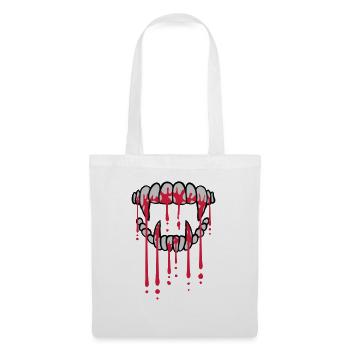 Gouttes de sang vampire - Sac en tissu - blanc - Devant