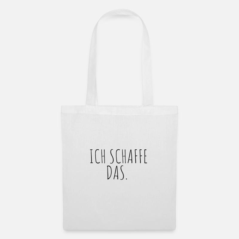 Ich schaffe das - Stoffbeutel - Weiß