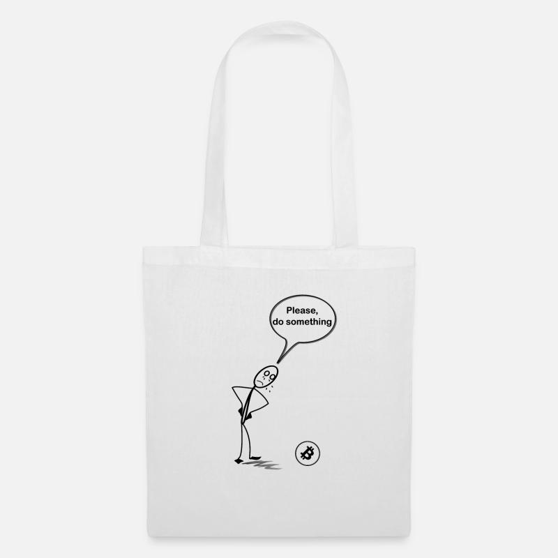 Bitcoin Do something Crypto Meme Fun - Tote Bag - white