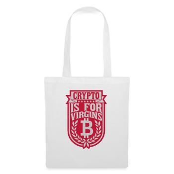 crypto is for virgins - Tote Bag - white - Front