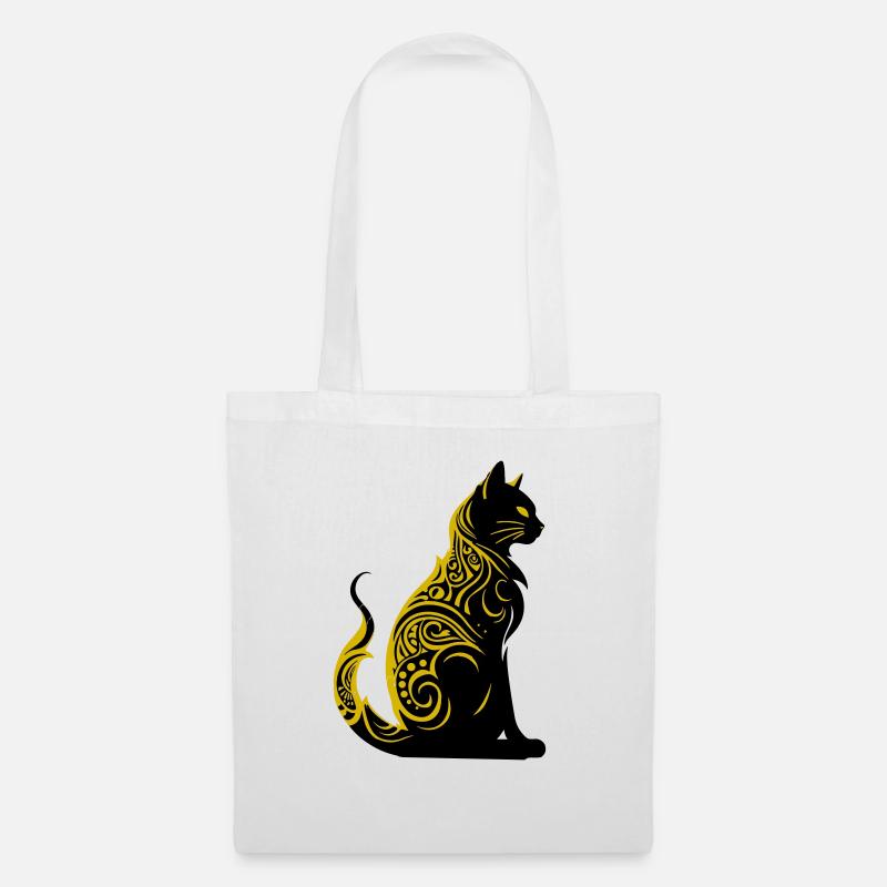 cat - Stoffbeutel - Weiß