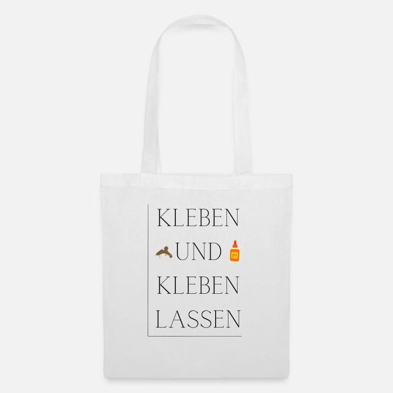 Kleben und kleben lassen - Stoffbeutel - Weiß