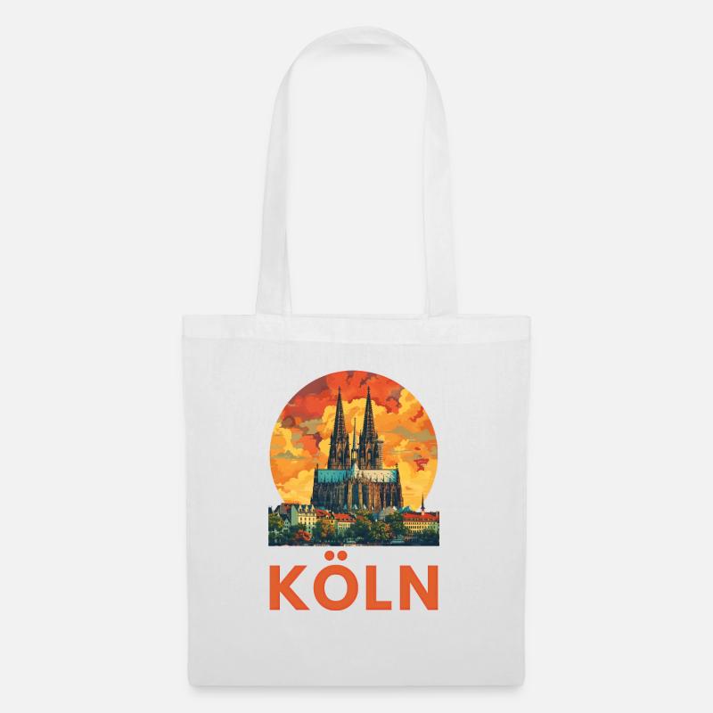 Köln "Kölner Dom" - Stoffbeutel - Weiß