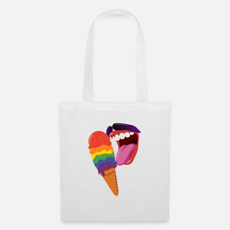 Rainbow Icecream - Stoffbeutel - Weiß