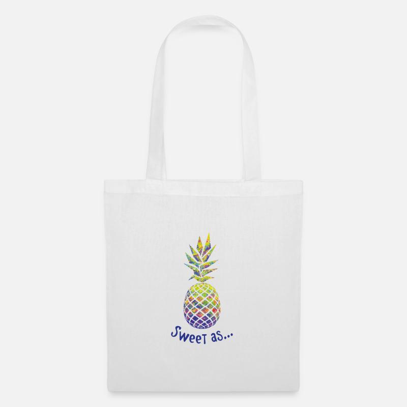 Doux comme ananas - Sac en tissu - blanc