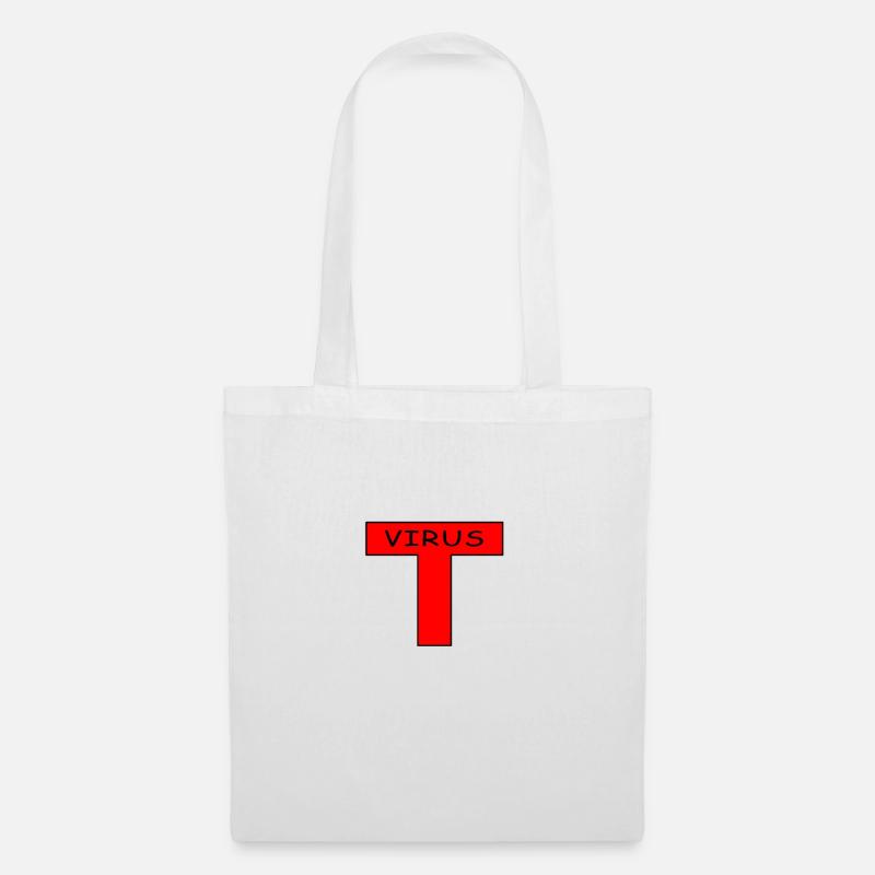 t Virus - Stoffbeutel - Weiß