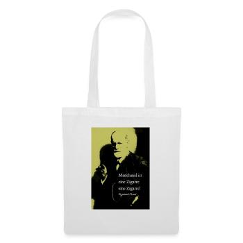 Freud citation fumeur de cigare - Sac en tissu - blanc - Devant