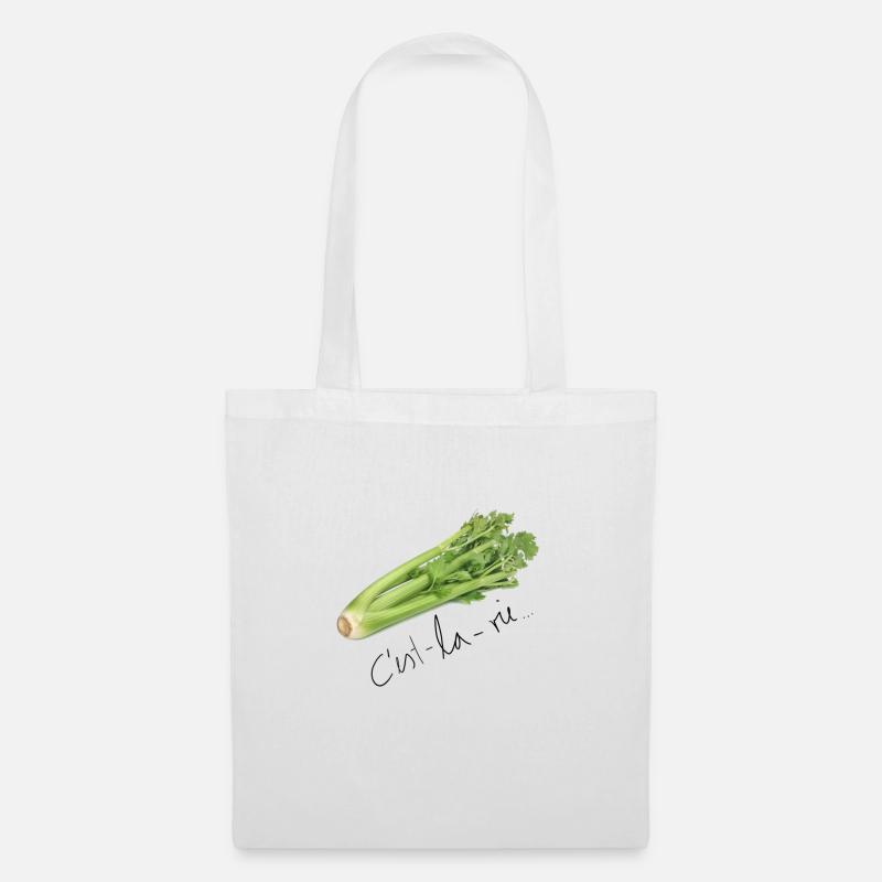 céleri - Sac en tissu - blanc