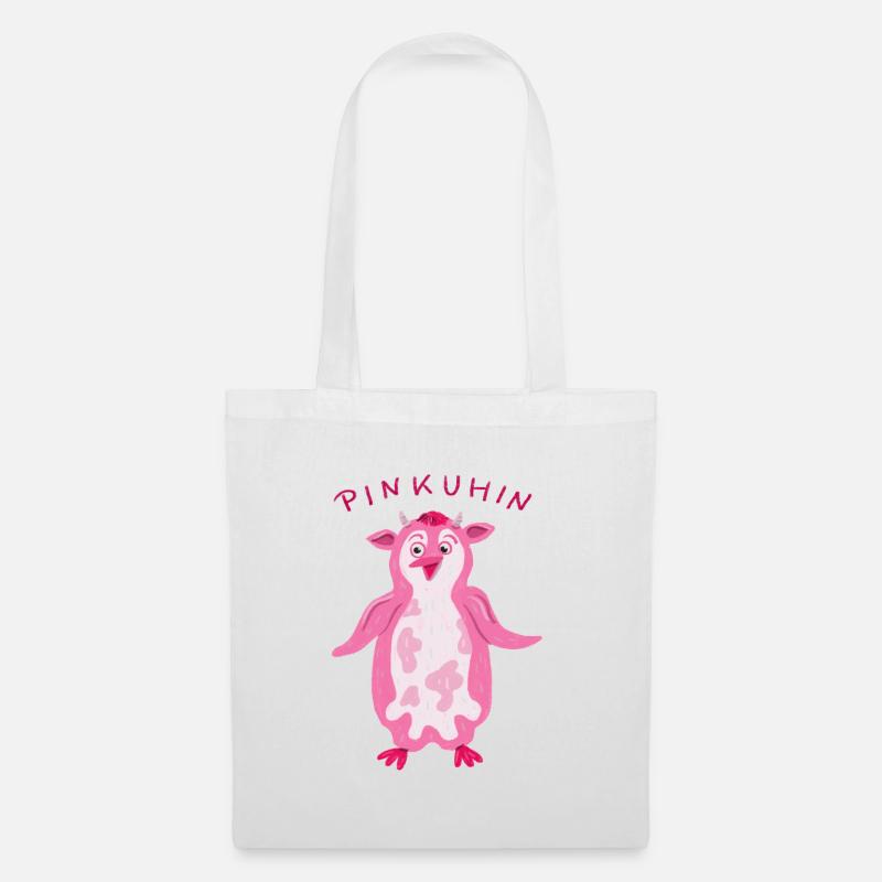 PINKUHIN - Stoffbeutel - Weiß