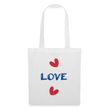 PAAR. VALENTINSTAG. GERADE VERHEIRATET. Junggesellinnenabschied. MARIES - Stoffbeutel - Weiß - Vorne