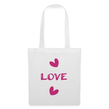 LOVE. COUPLE. JUST MARRIED. Bachelorette party. VALENTINE'S DAY. - Tote Bag - white - Front