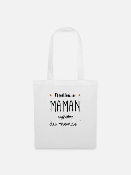 Meilleure Maman du monde vecteur - Sac en tissu - blanc