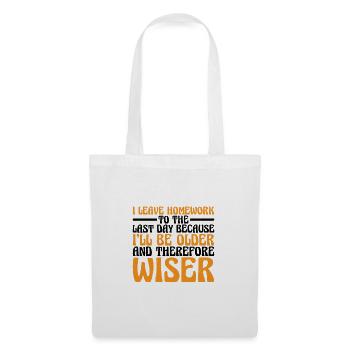 I Leave Homework To The Last Day 3 - Tote Bag - white - Front