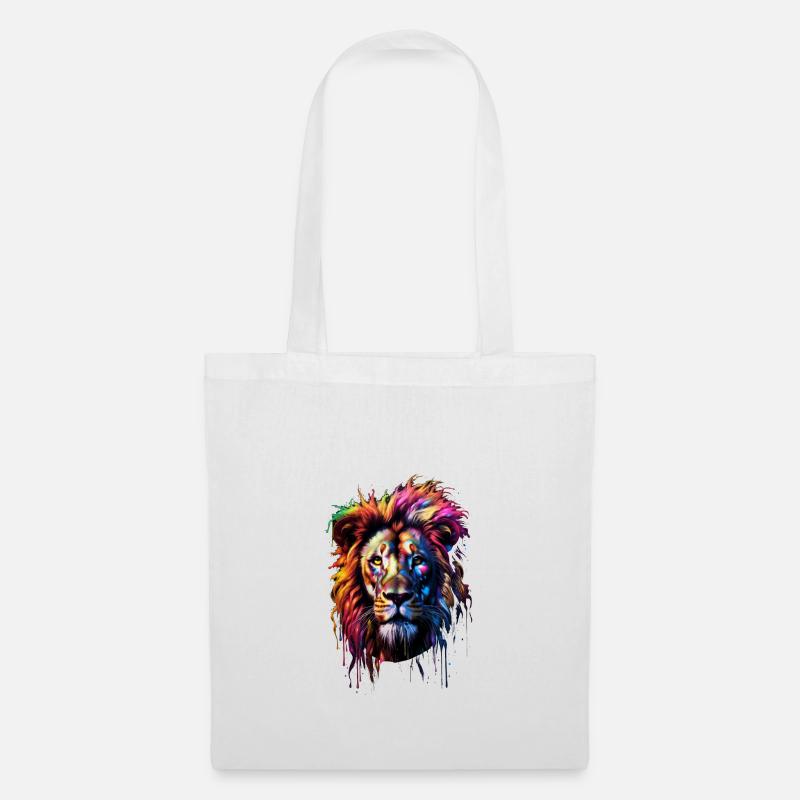 Rainbow Lion - Stoffbeutel - Weiß