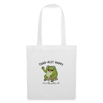 Happy Frog - Toad-ally Happy - Tote Bag - white - Front