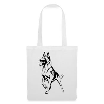 Malinois - Sac en tissu - blanc - Devant