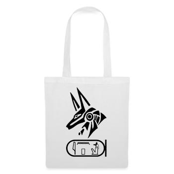 Dieu Anubis (noir) - Sac en tissu - blanc - Devant