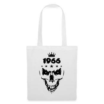 1966 Totenkopf - Stoffbeutel - Weiß - Vorne