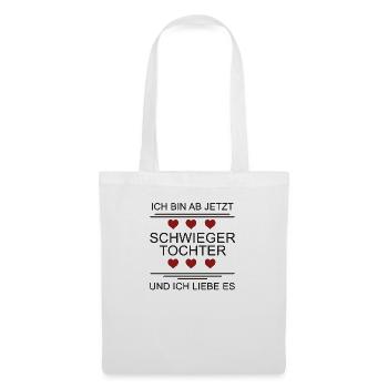Schwiegertochter Hochzeit Zukünftige Tochter - Stoffbeutel - Weiß - Vorne