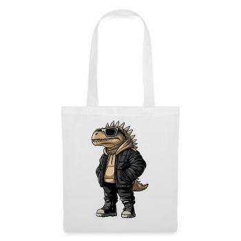 Dinosaurier stegosaurus Cool Winter - Stoffbeutel - Weiß - Vorne