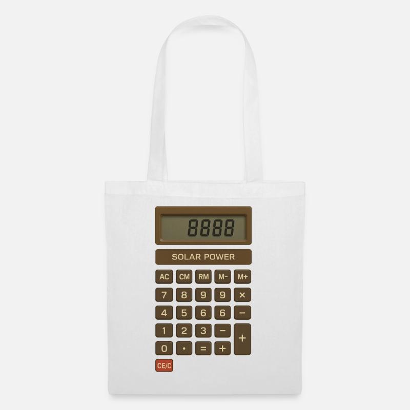 Solar Power Calculator Retro - Tote Bag - white