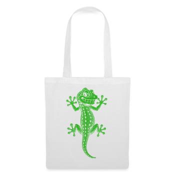 Gecko - Stoffbeutel - Weiß - Vorne