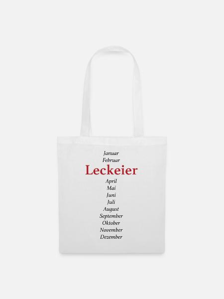Leck Eier - Stoffbeutel - Weiß