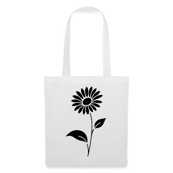 Abstract Floral Silhouette Summer Motif - Tote Bag - white - Front