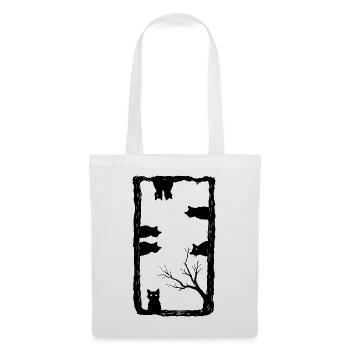 Cat Lover Gothic Art - Tote Bag - white - Front