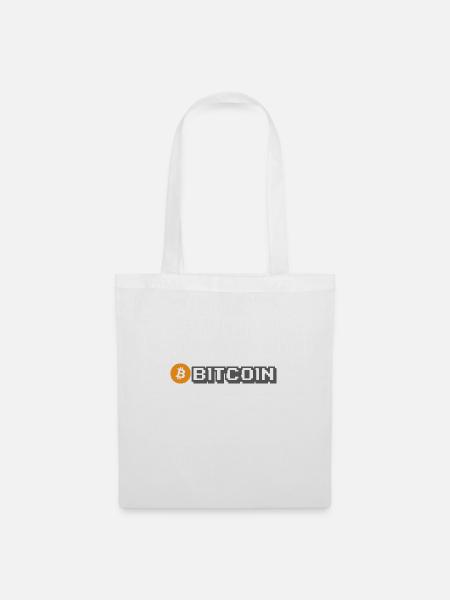 Bitcoin (Bitcoin) - Stoffbeutel - Weiß