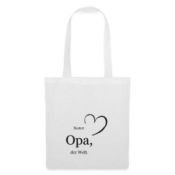 Bester Opa, der Welt. - Stoffbeutel - Weiß - Vorne