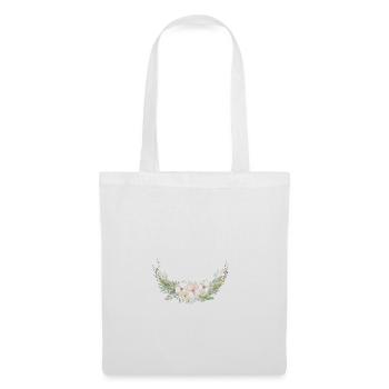 Modern Pastel Blumenpersonalisierbar - Stoffbeutel - Weiß - Vorne