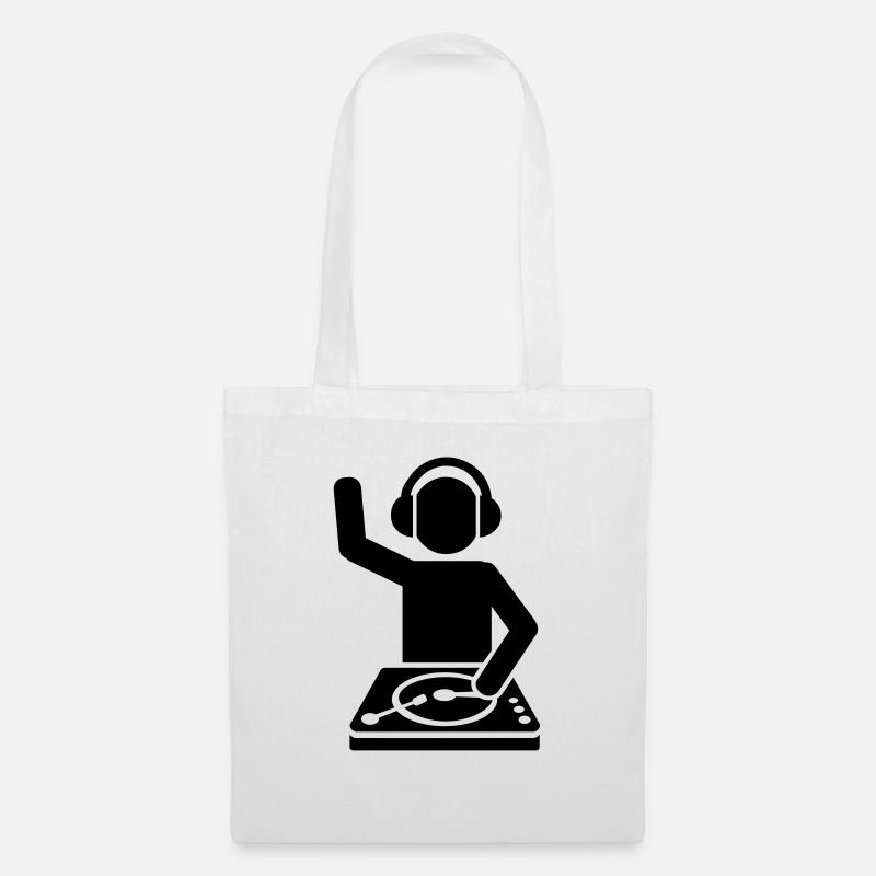 DJ - Stoffbeutel - Weiß