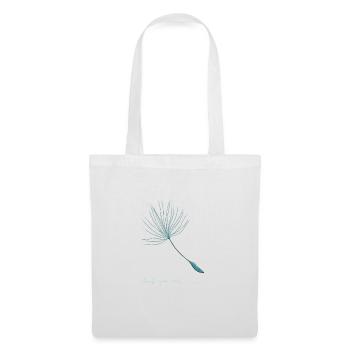 Trust your wish turquoise - Tote Bag - white - Front