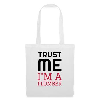 Plombier / Plomberie / Travail / Métier / Job - Sac en tissu - blanc - Devant