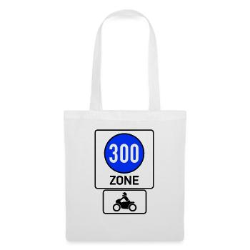 At least 300km/h Free Motorcycle Zone - Tote Bag - white - Front