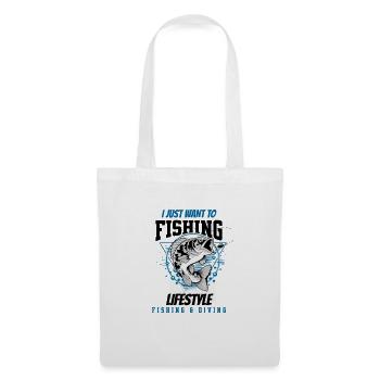 Fishing Lifestyle - Sac en tissu - blanc - Devant